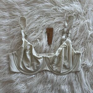 Skims Cotton Jersey T-shirt Bra Bone Size 36DDDD